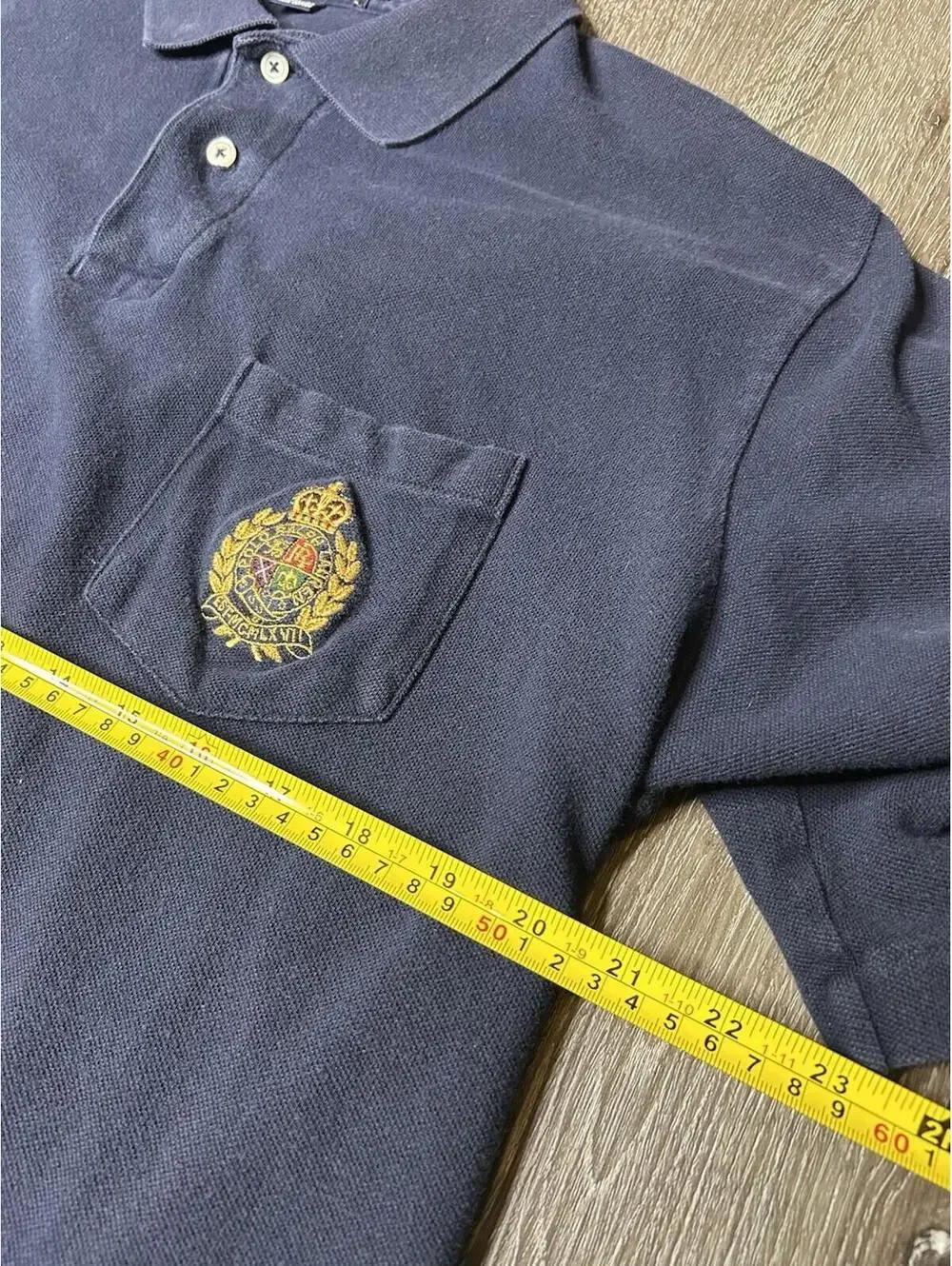 Vintage Crest Polo Ralph Lauren Men’s Large  Classic Fit Soft Cotton Pony USA